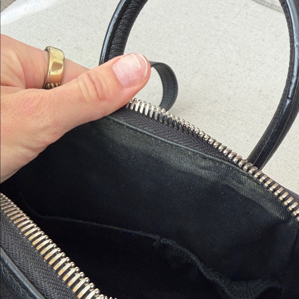 Givenchy Black Leather Mini Antigona with Crossbody Strap - Picture 11 of 17